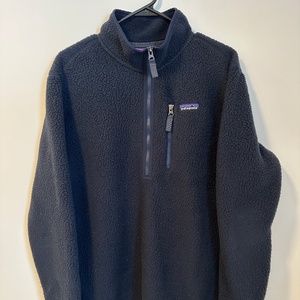 Men's Patagonia Navy Sherpa Pull Over